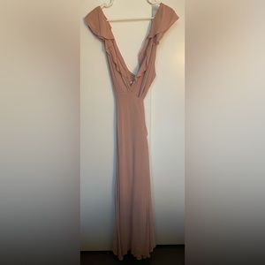 Reformation Blush Peppermint Dress Pink Fit & Flare Sleeveless Cocktail Party